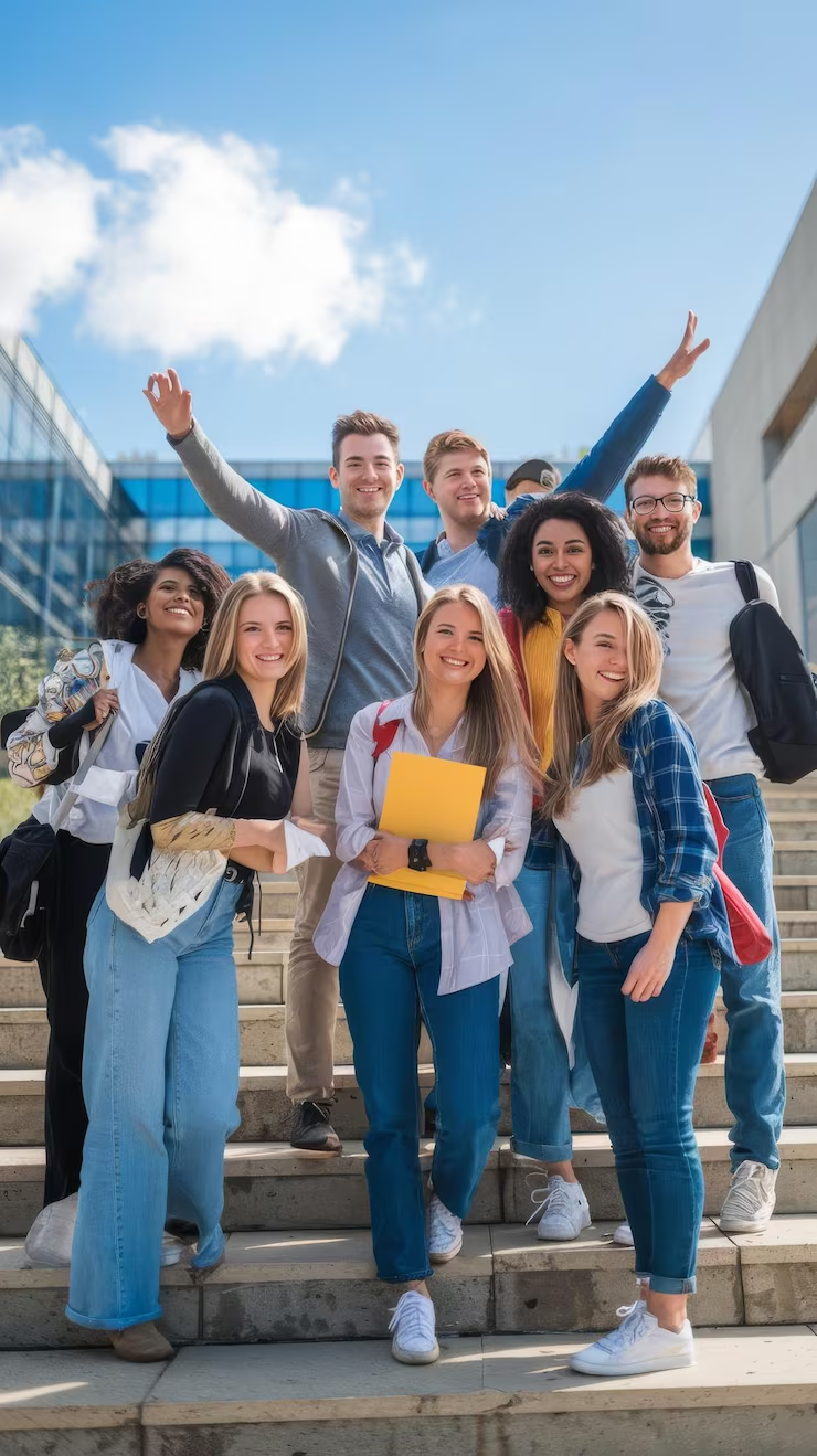 Students celebrating